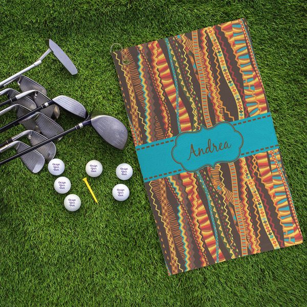 Tribal Ribbons Microfiber Golf Towels - LIFESTYLE