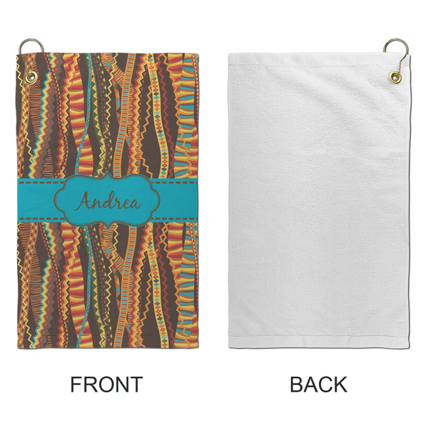 Tribal Ribbons Microfiber Golf Towels - Small - APPROVAL