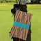 Tribal Ribbons Microfiber Golf Towels - Small - LIFESTYLE