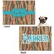 Tribal Ribbons Microfleece Dog Blanket - Regular - Front & Back