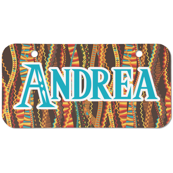 Custom Tribal Ribbons Mini/Bicycle License Plate (2 Holes) (Personalized)