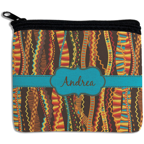 Custom Tribal Ribbons Rectangular Coin Purse (Personalized)