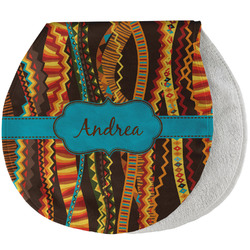 Tribal Ribbons Burp Pad - Velour w/ Name or Text