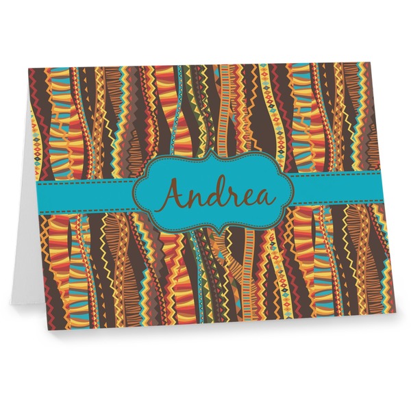 Custom Tribal Ribbons Note cards (Personalized)