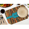 Tribal Ribbons Octagon Placemat - Single front (LIFESTYLE) Flatlay