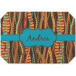 Tribal Ribbons Dining Table Mat - Octagon (Single-Sided) w/ Name or Text