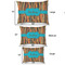Tribal Ribbons Outdoor Dog Beds - SIZE CHART