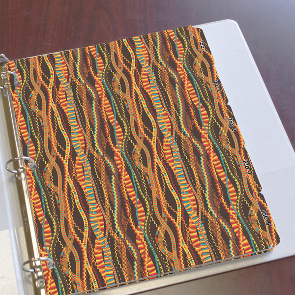 Tribal Ribbons Page Dividers - Set of 5 - In Context