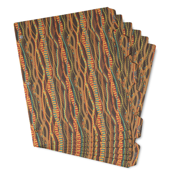 Tribal Ribbons Page Dividers - Set of 6 - Main/Front