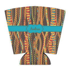 Tribal Ribbons Party Cup Sleeve - with Bottom (Personalized)