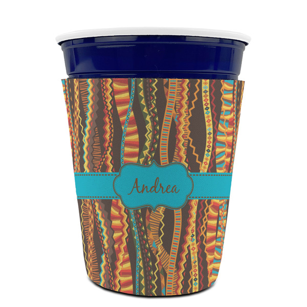 Tribal Ribbons Party Cup Sleeves - without bottom - FRONT (on cup)