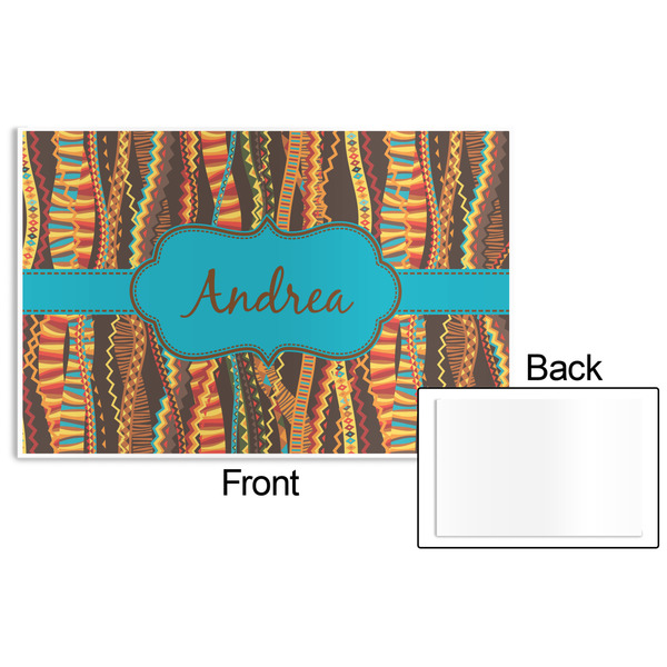 Tribal Ribbons Disposable Paper Placemat - Front & Back