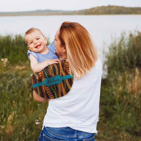 Tribal Ribbons Peanut Shaped Burp - Lifestyle