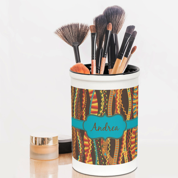 Tribal Ribbons Pencil Holder - LIFESTYLE makeup