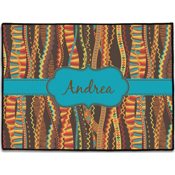 Custom Tribal Ribbons Door Mat (Personalized)