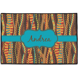 Tribal Ribbons Door Mat - 36"x24" (Personalized)