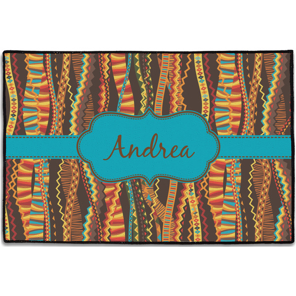 Tribal Ribbons Personalized Door Mat - 36x24 (APPROVAL)
