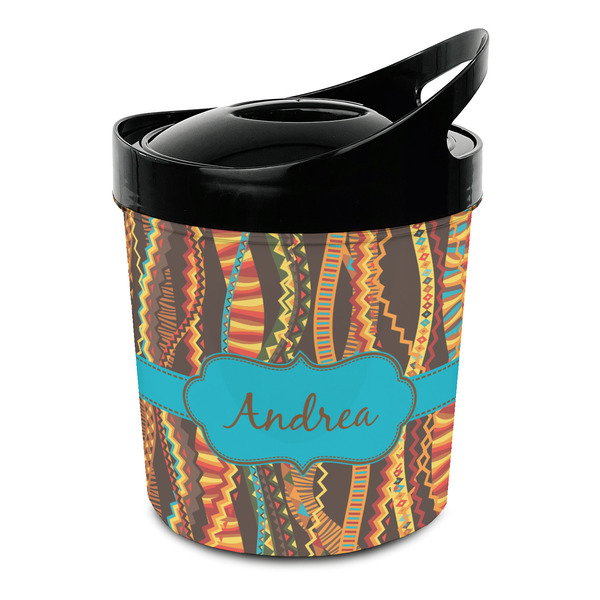Custom Tribal Ribbons Plastic Ice Bucket (Personalized)