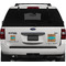 Tribal Ribbons Personalized Square Car Magnets on Ford Explorer