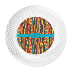 Tribal Ribbons Plastic Party Dinner Plates - 10" (Personalized)