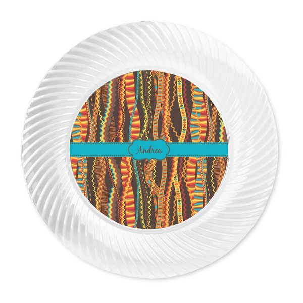 Tribal Ribbons Plastic Party Dinner Plates - Approval