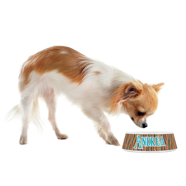 Tribal Ribbons Plastic Pet Bowls - Small - LIFESTYLE