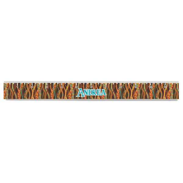 Tribal Ribbons Plastic Ruler - 12" - FRONT