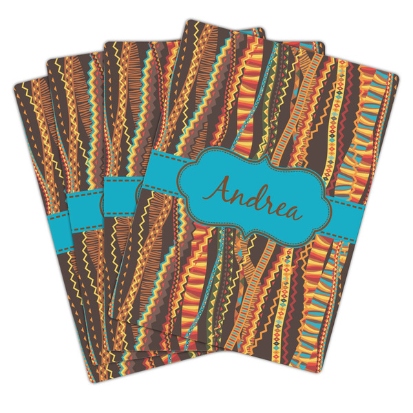 Tribal Ribbons Playing Cards - Hand Back View