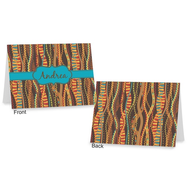 Tribal Ribbons Postcard - Front and Back