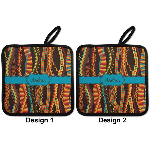 Tribal Ribbons Pot Holders - Set of 2 APPROVAL