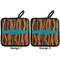 Tribal Ribbons Pot Holders - Set of 2 APPROVAL