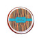 Tribal Ribbons Printed Icing Circle - XSmall - On Cookie