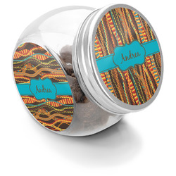 Tribal Ribbons Puppy Treat Jar (Personalized)