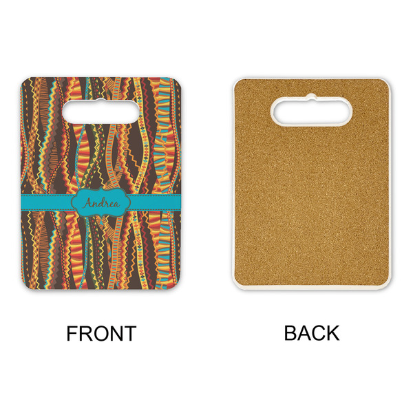 Tribal Ribbons Rectangle Trivet with Handle - APPROVAL