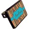 Tribal Ribbons Rectangular Car Hitch Cover w/ FRP Insert (Angle View)