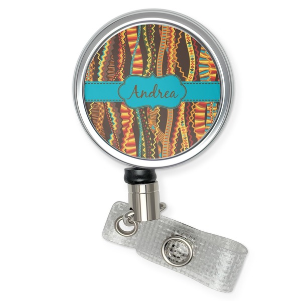 Custom Tribal Ribbons Retractable Badge Reel (Personalized)