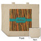 Tribal Ribbons Reusable Cotton Grocery Bag - Front & Back View