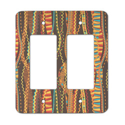 Tribal Ribbons Rocker Style Light Switch Cover - Two Switch