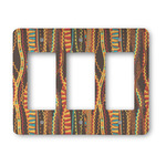 Tribal Ribbons Rocker Style Light Switch Cover - Three Switch