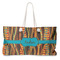 Tribal Ribbons Large Tote Bag with Rope Handles (Personalized)