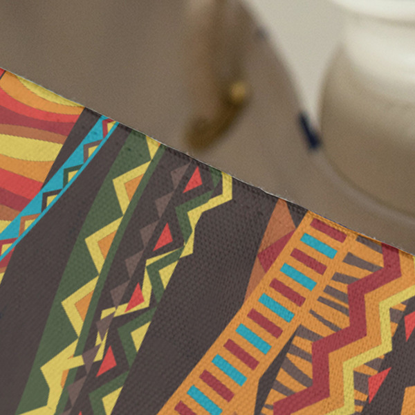 Tribal Ribbons Large Rope Tote - Close Up View