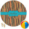 Tribal Ribbons Round Beach Towel (Personalized)