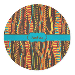 Tribal Ribbons 5' Round Indoor Area Rug (Personalized)