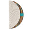 Tribal Ribbons Round Linen Placemats - HALF FOLDED (single sided)
