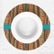 Tribal Ribbons Round Linen Placemats - LIFESTYLE (single)