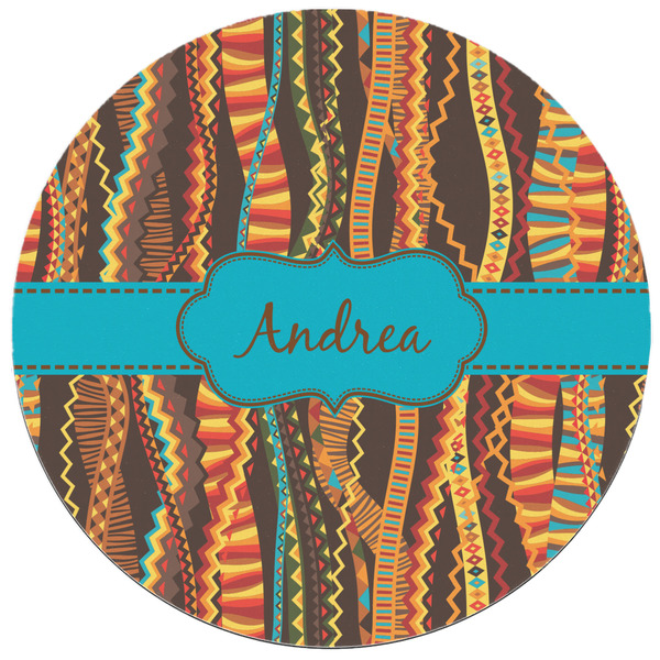 Tribal Ribbons Round Mousepad - APPROVAL