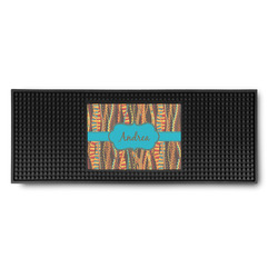 Tribal Ribbons Rubber Bar Mat (Personalized)