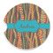 Tribal Ribbons Sandstone Car Coaster - Single (Personalized)