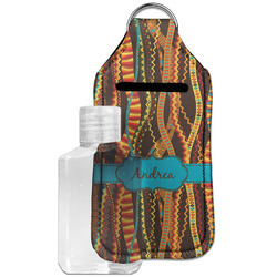 Tribal Ribbons Hand Sanitizer & Keychain Holder - Large (Personalized)