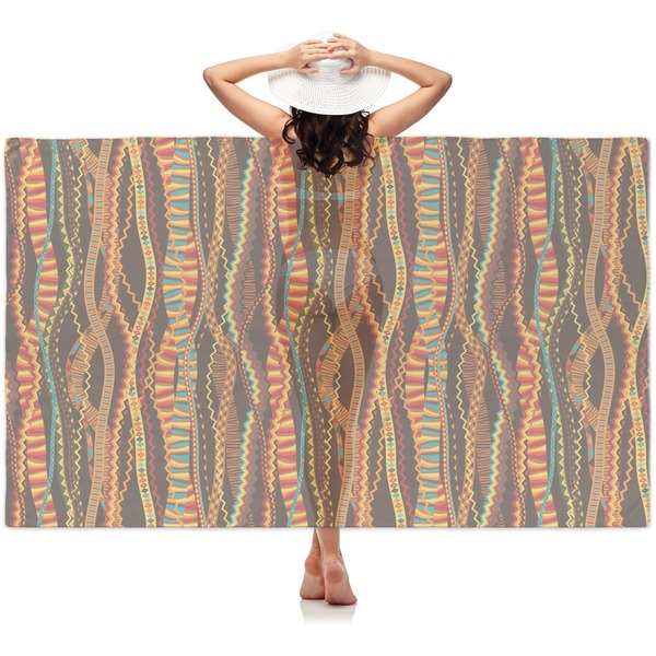 Custom Tribal Ribbons Sheer Sarong